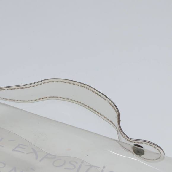 HERMES Vinyl Kelly Hand Bag Vinyl Clear Auth 79847 - Picture 8 of 16